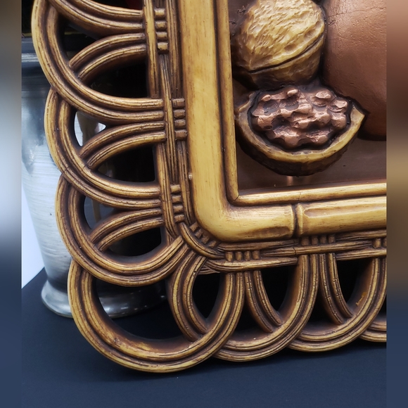 Vintage Dart Coppercraft Cornucopia Fruit Basket Wall Hanging Unique MCM Decor - Picture 10 of 16